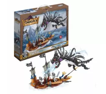 Blocos de Montar - Dragão Pirata - 431 Peças - Xalingo.