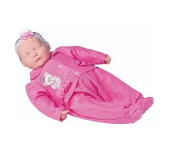Boneca Bebê - Ninos Reborn - Sons de Bebê Dormindo - Cotiplás