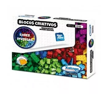 Blocos de Montar Criativos - 200 Peças - Xalingo