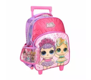 Mochila LOL Rodinha Original com Bolsa - Luxcel 