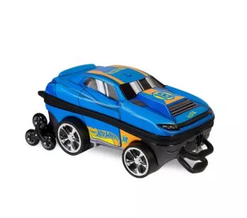 Mochila 3D de Rodinhas Infantil - Hot Wheels - D-Muscle - Azul - Maxtoy