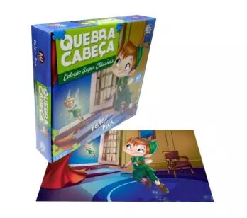Quebra Cabeça Peter Pan - 60 Peças - Pais e Filhos 