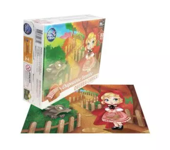 Quebra-Cabeça Infantil - 80 Peças - Chapeuzinho Vermelho - Pais e Filhos