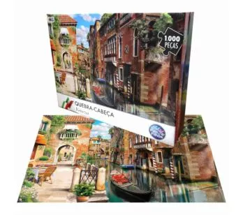 Quebra Cabeça 1000 Peças Veneza - Itália - Pais e Filhos