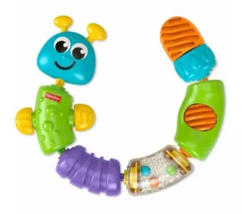 Lagarta Cores Divertidas - Centopéia Encaixa e Puxa - Fisher Price
