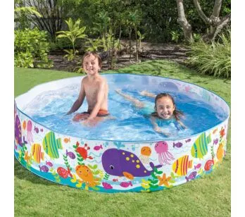 Piscina Infantil Snapset Redonda - Oceano - 1000 Litros - INTEX