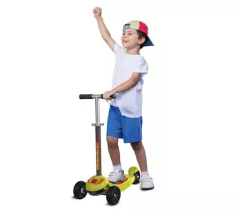 Patinete Infantil Skatenet Plus - Chamas - Verde - Bandeirante