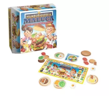 Jogo de Tabuleiro Infantil - Hamburgueria Maluca - Grow