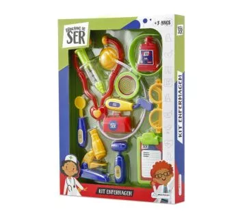 Brincando De Ser - Kit Enfermagem com Acessórios - Multikids 