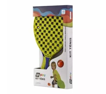Kit Tênis Go Play Com 2 Raquetes e Bolinha - Multikids 