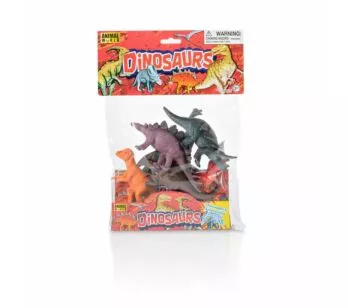 Kit 6 Dinossauros de Brinquedo - 15 cm - Sortido - Multikids