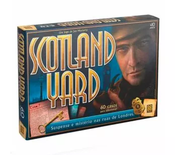 Jogo de Tabuleiro e Dedução - Scotland Yard - 60 Casos - Grow