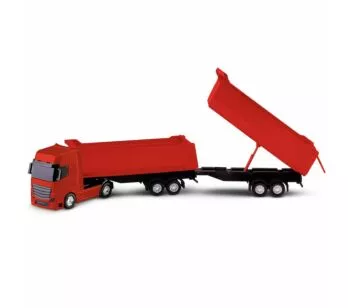 Caminhão Caçamba Dupla - Petroleum - Vermelho - Roma