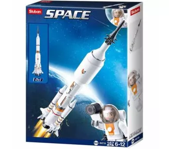 Blocos de Montar - Cubic - Space - Astronautas - Foguete - 167 pcs - Multikids