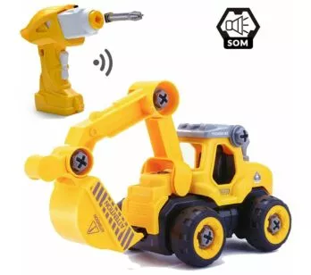 Trator de Controle Remoto - City Machine - Escavadeira - Multikids