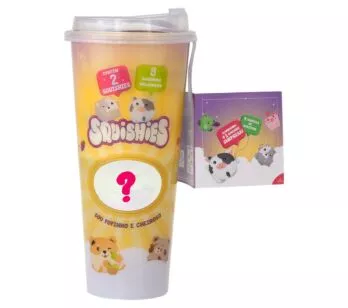 Mini Figura Surpresa - Squishies - Copo com Squishe Surpresa - Polibrinq 
