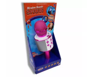 Microfone Bluetooth Infantil - Karaokê Show - Rosa - Toyng