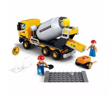 Blocos de Montar - Construção - Caminhão Betoneira - 248 pcs - Multikids