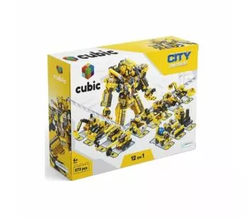 Blocos de Montar - 12 em 1 - Cubic - City Construção - 573 peças - Multikids