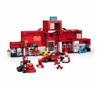 Blocos de Montar - Fórmula 1 - Caminhão e Pit Stop - 557 pcs - Multikids