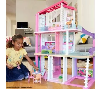 Casinha de Boneca - Barbie Dreamhouse - Casa dos Sonhos da Barbie - 70 Acessórios - Mattel