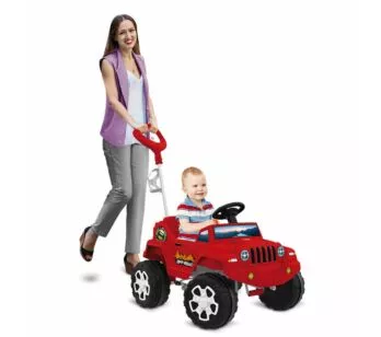 Carrinho de Passeio e Pedal - BanJipe - Vermelho - Bandeirante