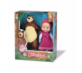 Bonecos Articulados de Vinil - Masha e o Urso - Divertoys