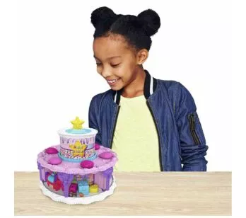 Conjunto e Mini Boneca - Polly Pocket - Bolo de Aniversário - 25 Surpresas - Mattel