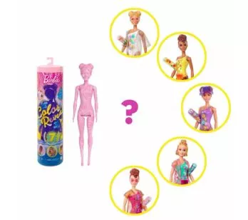 Boneca Barbie Estilo Surpresa - Color Reveal - Areia e Sol - 7 Surpresas - Mattel