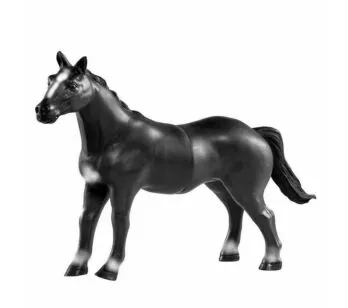 Figura - Animais da Fazenda - Cavalo de Vinil - Preto - DB Play