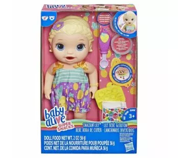 Boneca Baby Alive - Lanchinhos Divertidos - Loira - Hasbro