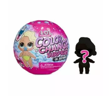 Boneca LOL Surprise - Color Change - LIL Sisters - 5 Surpresas - Candide