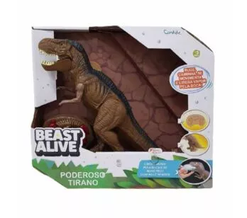 Figura Eletrônica - Beast Alive - Feras Selvagens - Poderoso Tirano - Candide