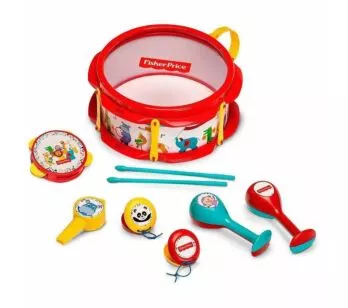 Kit Instrumentos Infantis - Fisher-Price - Bandinha Leão - Fun Divirta-se
