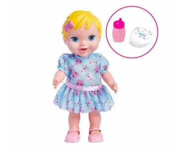 Boneca de Vinil - Baby’s Collection - Faz Xixi - Loira - Super Toys