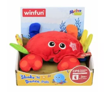 Pelúcia Interativa - Amiguinho Dançante - Caranguejo - Winfun - Yes Toys