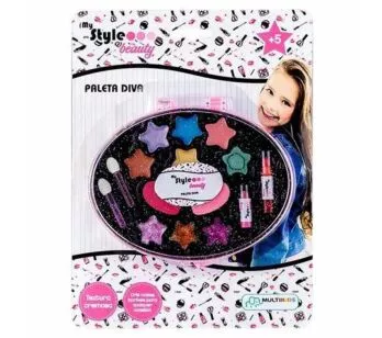 Kit Maquiagem Infantil - My Style Beauty - Paleta Diva - Multikids