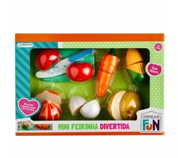 Kit Comidinha Infantil - Creative Fun - Mini Feirinha Divertida - Multikids