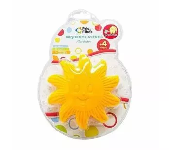 Mordedor para Bebê - Primma - Pequenos Astros - Sol - Pais e Filhos