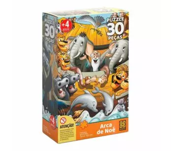 Quebra-Cabeça - Puzzle - 30 Peças - Arca de Noé - Grow