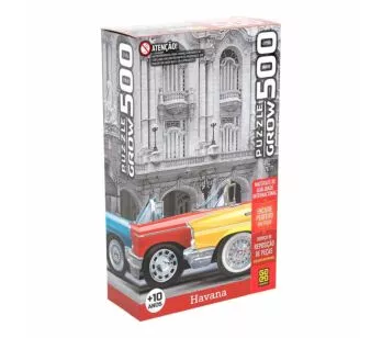 Quebra-Cabeça - Puzzle - 500 peças - Havana - Cuba - Grow