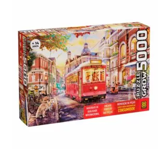 Quebra-Cabeça - Puzzle - 5000 peças - Passeio de Bonde - Grow.