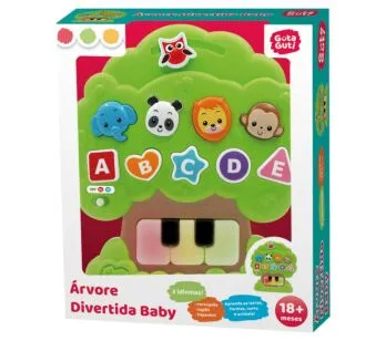 Árvore Divertida Baby - Som e Luz - Guta Guti - DM Toys