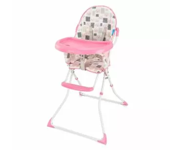 Cadeira de Alimentação Alta - Slim - Gatinho - Rosa - Multikids Baby