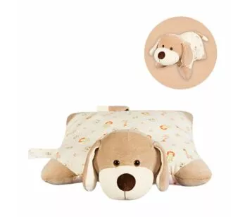 Travesseiro para Bebê - Pelúcia - Cachorrinho Caca - Anjos Baby