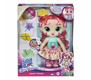 Boneca Interativa - Baby Alive Glo Pixies - Sammie Shimmer - Hasbro