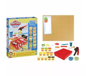Conjunto Massa de Modelar - Play-Doh Kitchen - Macarrão e Sushi - Hasbro