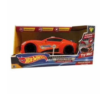 Carro Motor a Jato - Hot Wheels - Turbo com Luz e Som - Laranja - Multikids