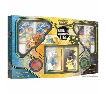 Box de Cartas - Pokémon - Batalha de Liga - Pikachu x Charizard - Copag