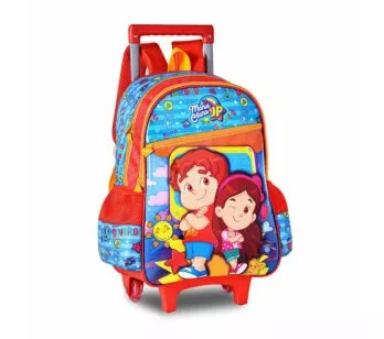 Mochila Infantil de Rodinhas - Maria Clara e JP - Vermelha - Clio Style